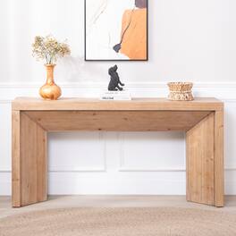 GOODSILO - Modern Rustic Entryway Console Table with Sleek Design and Durable Engineered Wood Construction - Antique Natural