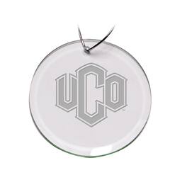 Jardine - Central Oklahoma Bronchos Team Logo 3'' Round Glass Ornament - Multicolor
