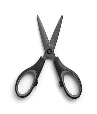 Alt View 1. TRU RED - 5" Non-Stick Titanium Coated Scissors, Straight Handle - Black.