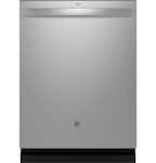 GE - 24" Top Control Built-In Tub Dishwasher with 3rd Rack, Sanitize Cycle and 47 dBA - Stainless Steel