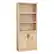 Front. Sauder - Aspen Post 5-Shelf Library Bookcase w/ Doors - Prime Oak.