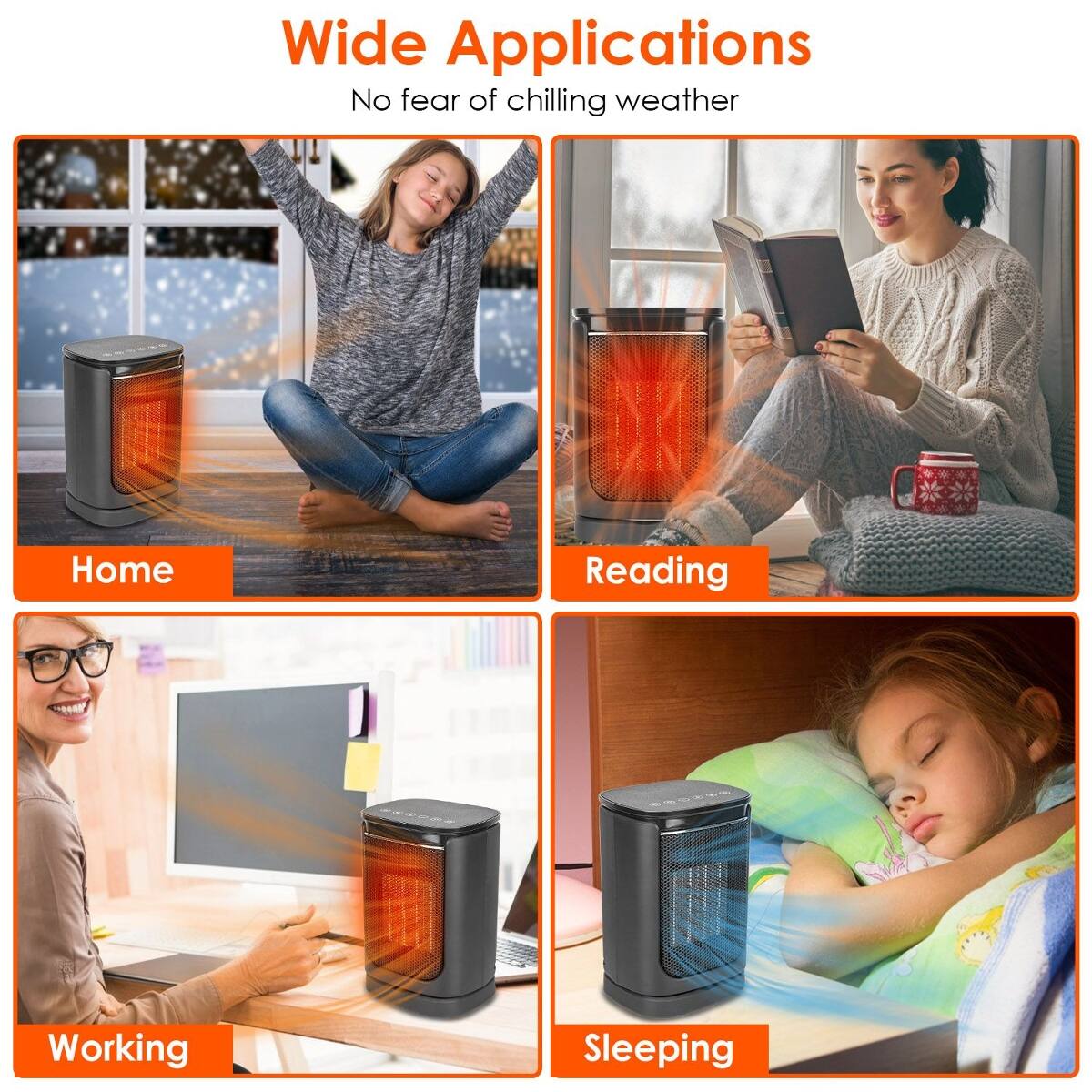 Wide Applications  
No fear of chilling weather

Home  
Reading  
Working  
Sleeping