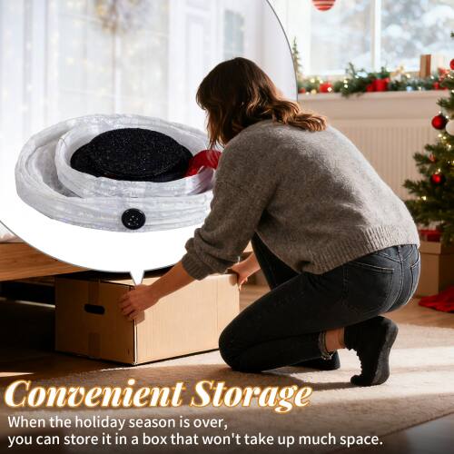 Convenient Storage  
When the holiday season is over, you can store it in a box that won't take up much space.