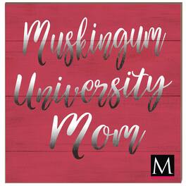 Jardine - Muskingum Muskies 10'' x 10'' Mom Plaque - Red