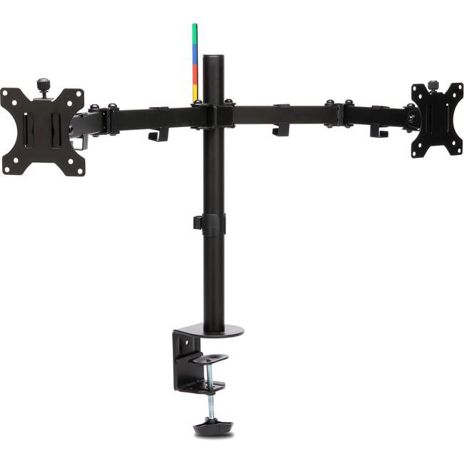 Front. Kensington - Kensington SmartFit Desk Mount for Monitor - Black - 2 Display(s) Supported - 32" Screen Support - 35.27 lb Load - Black.