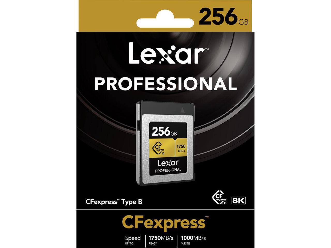 Lexar 256GB Professional CFexpress Type B Card GOLD Series