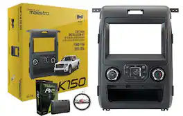 Maestro - KIT-F150 Installation Kit bundled with ADSMRR2 iDatalink Interface Module for 13-14 F-150 w/ 4.3" Screens - Black