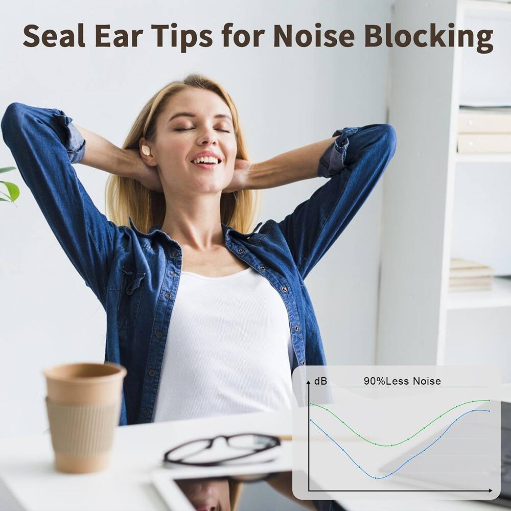 Seal Ear Tips for Noise Blocking

dB 90% Less Noise