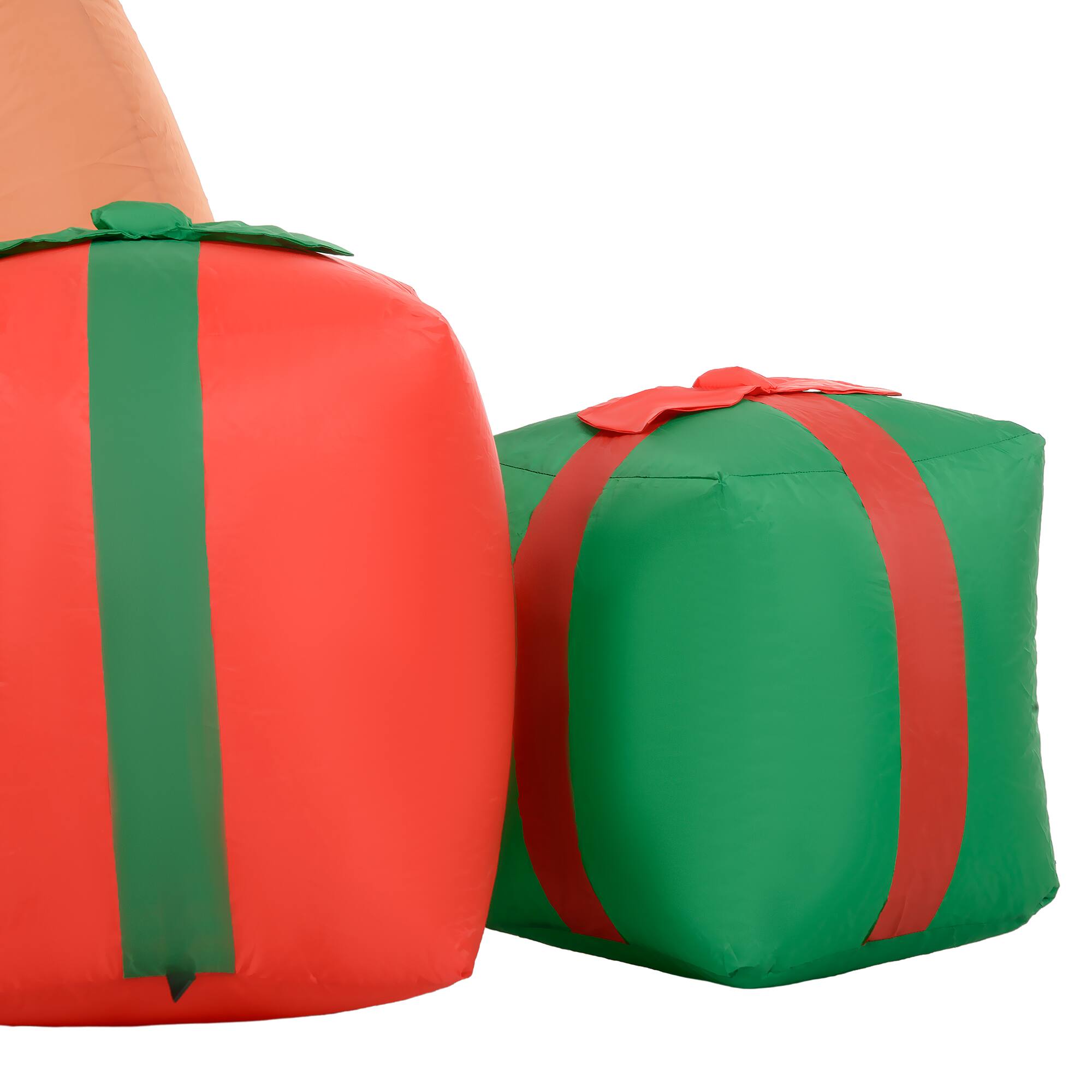 Alt View 8. Outsunny - 8FT Christmas Inflatable Gingerbread Man, Huge Blow Up Christmas Decoration with Built-in LED Lights for Indoor, Outdoor - Brown.