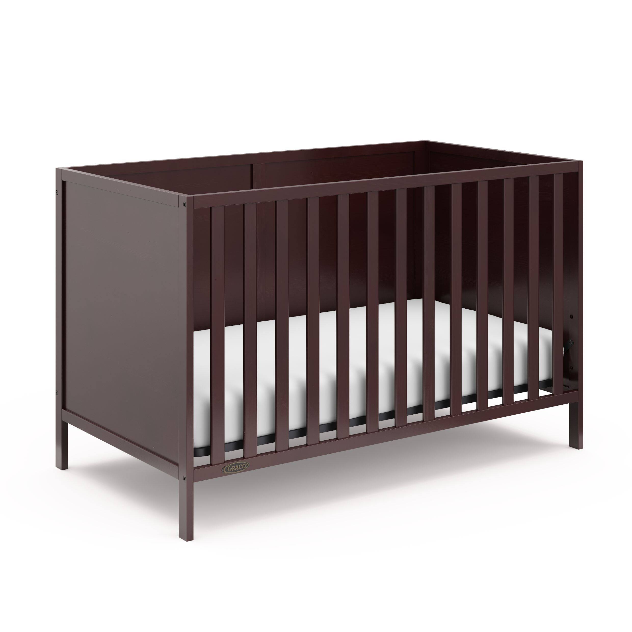 Front. Graco - Theo 3-in-1 Convertible Crib - Espresso.