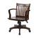 Front. Hivvago - Espresso Wood Bankers Chair with Wooden Arms and Seat - Espresso.