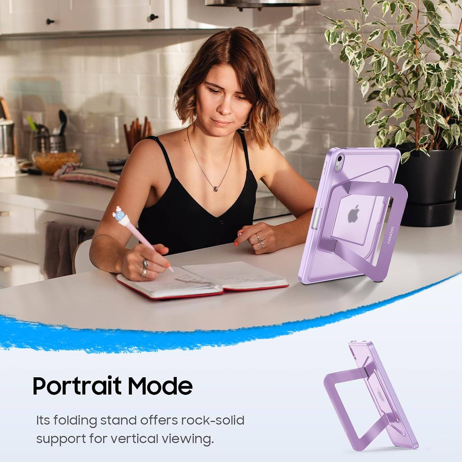 300 Portrait Mode  
Its folding stand offers rock-solid support for vertical viewing.
