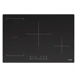 ZLINE - 30 in. Built-In Induction Cooktop with Anti-Scratch Glass and 4 Elements - Black