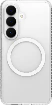 Insignia™ - Hard-Shell Case with Magnetic Charging Ring for Samsung Galaxy S26 - Clear