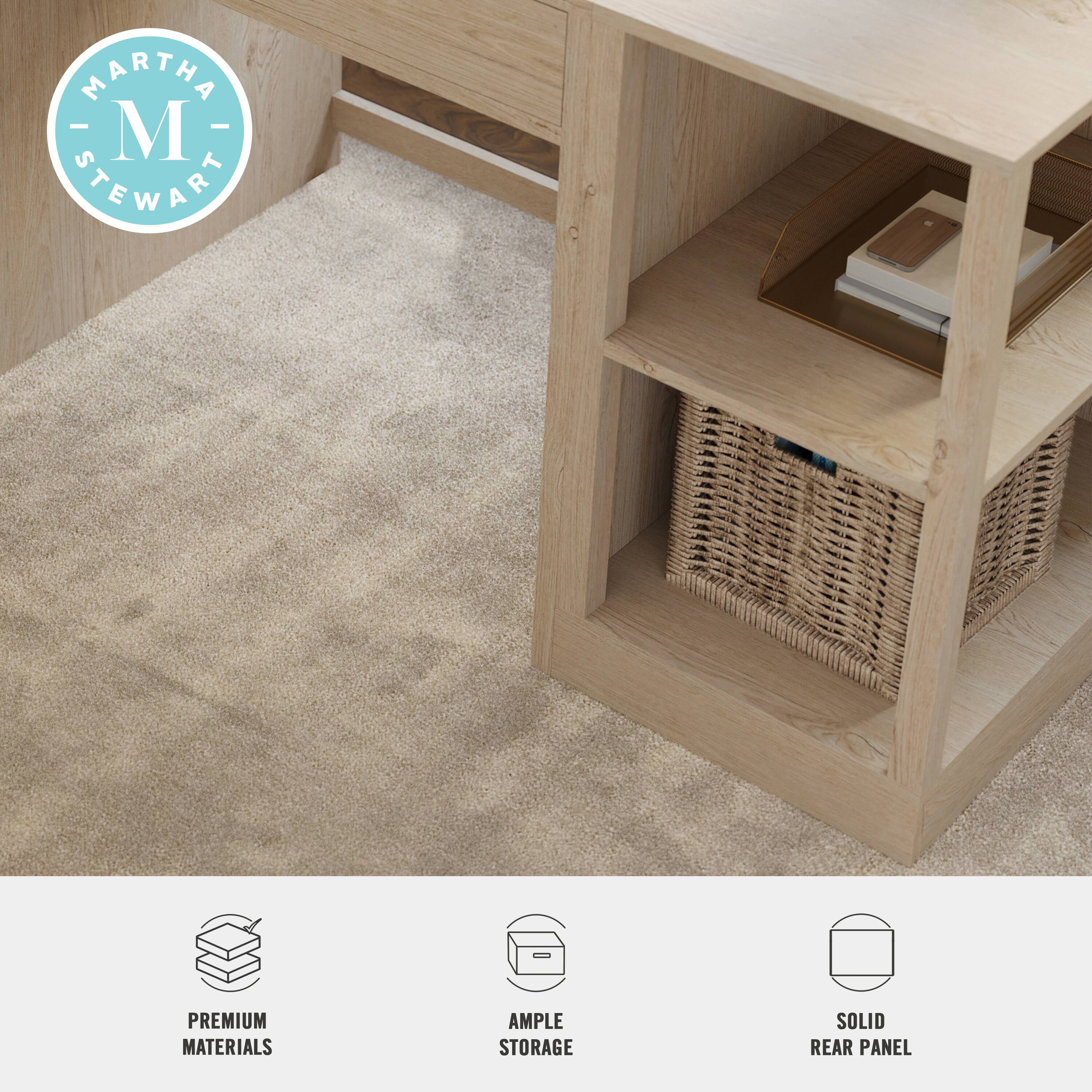 Martha Stewart Premium Materials Ample Storage Solid Rear Panel