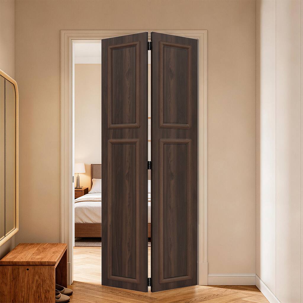 Alt View 4. Boyel Living - Antique brown Interior Barn Door 30-in L x 1.5-in W x 80-in H with Matching Installation Hardware - Antique brown.