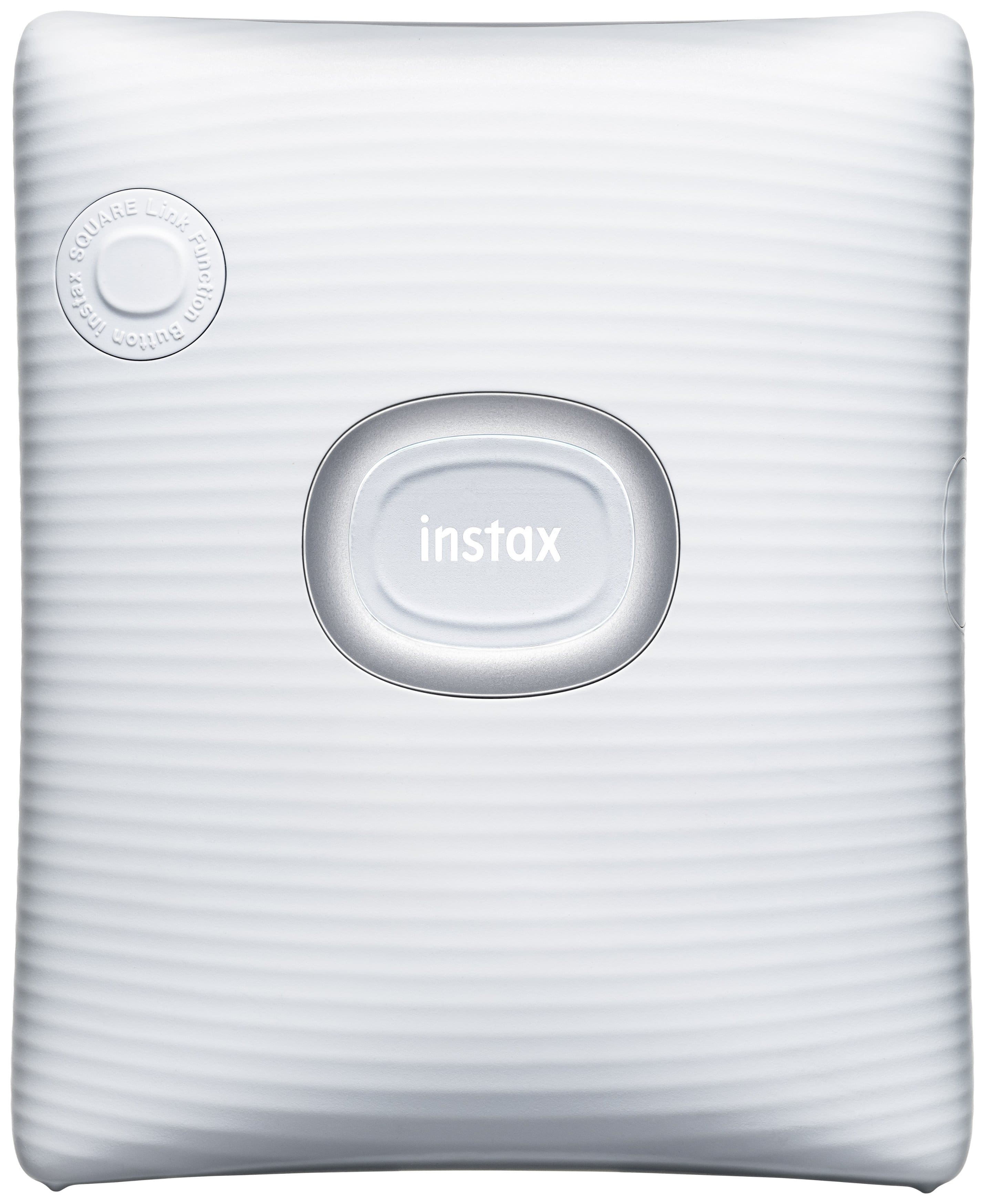 Front. Fujifilm - instax SQUARE Link Smartphone Printer - Ash White.