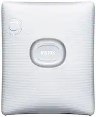 Front. Fujifilm - instax SQUARE Link Smartphone Printer - Ash White.