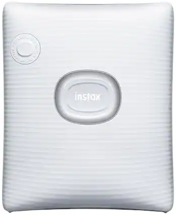 Front. Fujifilm - instax SQUARE Link Smartphone Printer - Ash White.