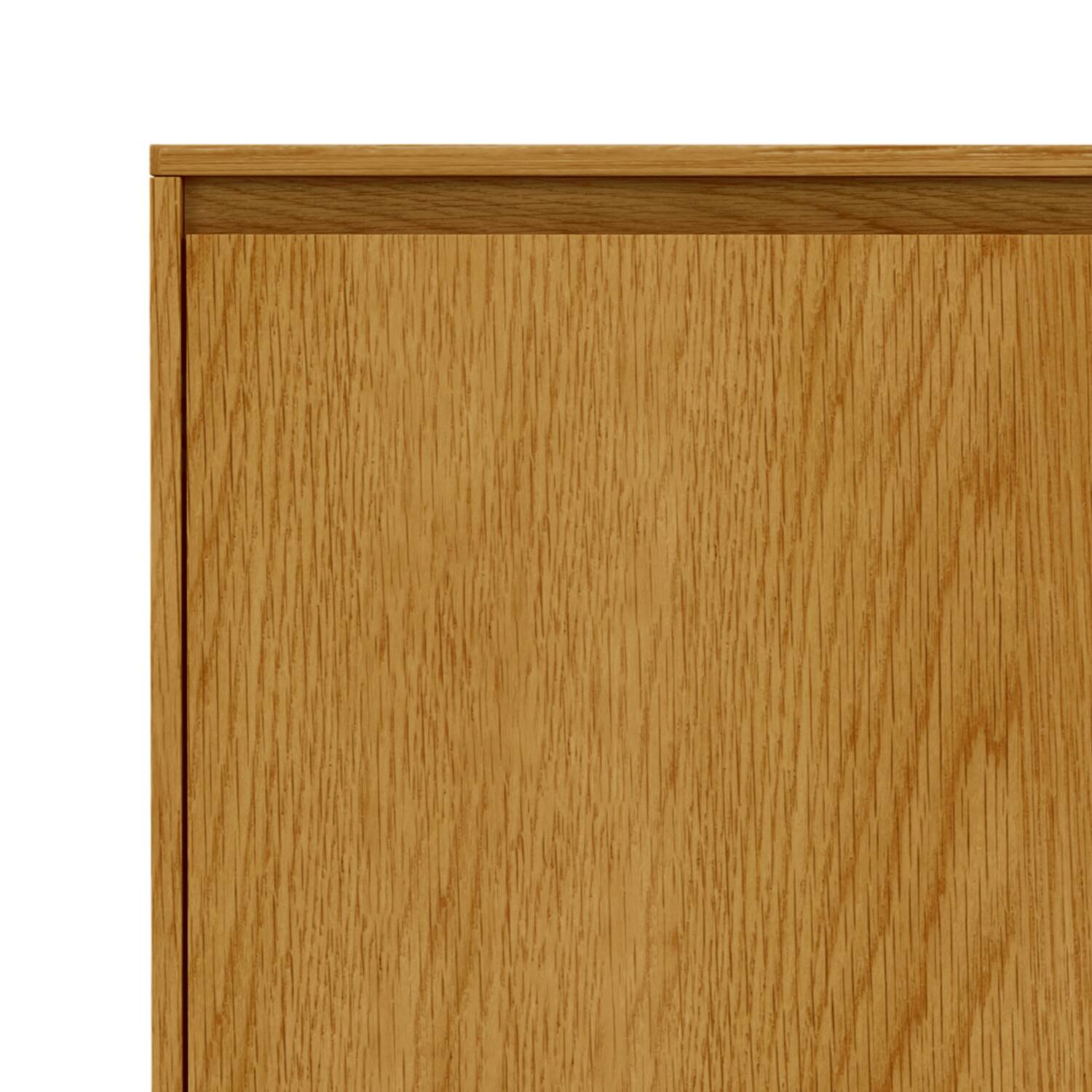 Alt View 8. Simpli Home - Hunter 3 Door Sideboard Buffet in Oak Veneer - Oak Veneer.