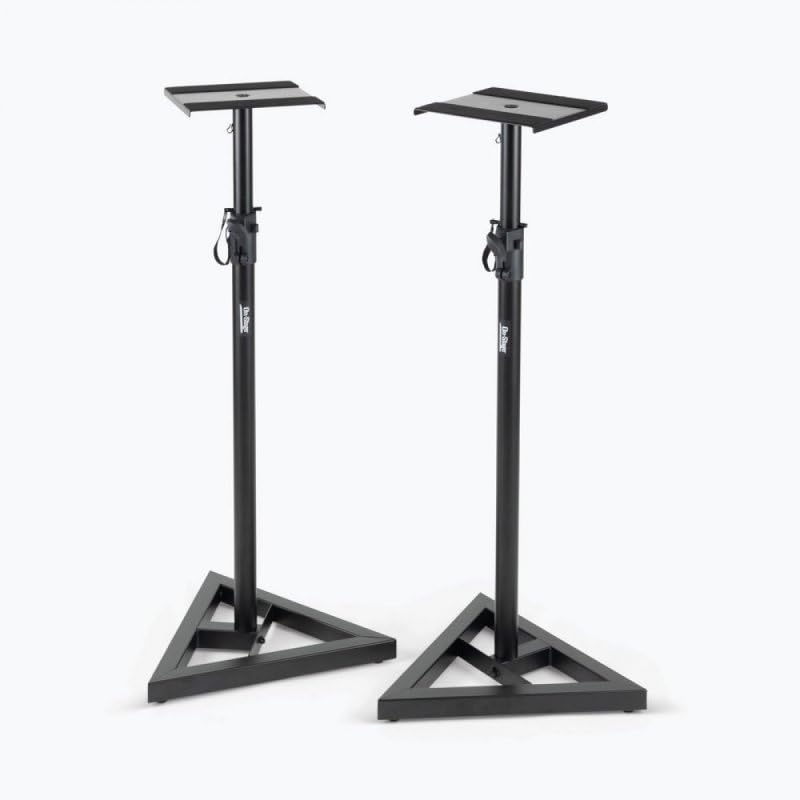 Alt View 4. On Stage Stands - On-Stage SMS6000-P Studio Monitor Stands (Pair) - Black.