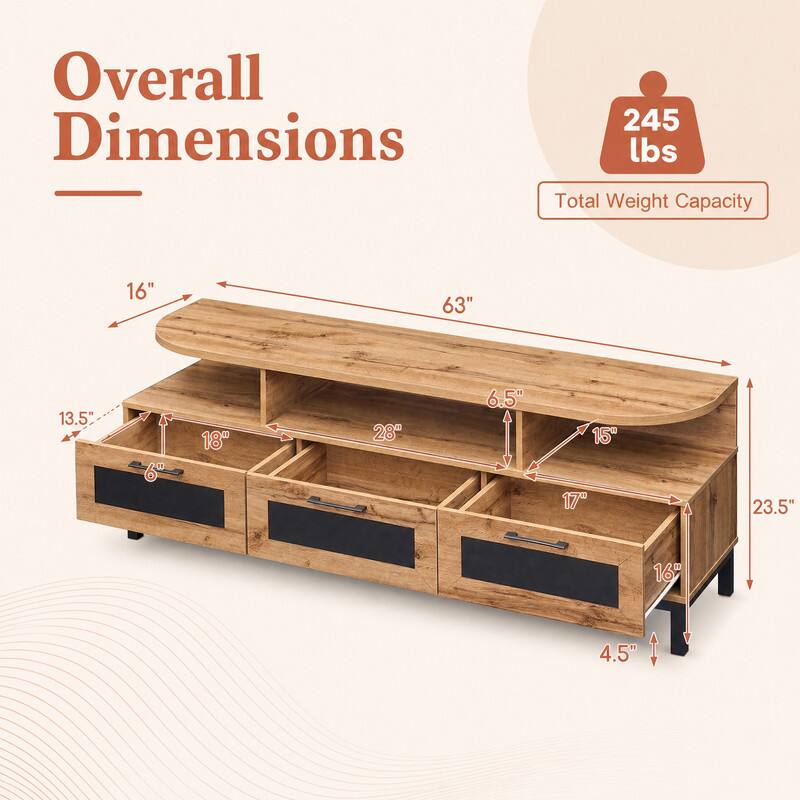 Overall Dimensions  
245 lbs Total Weight Capacity  
16"  
63"  
13.5"  
6"  
18"  
28"  
6.5"  
15"  
17"  
23.5"  
16"  
4.5"