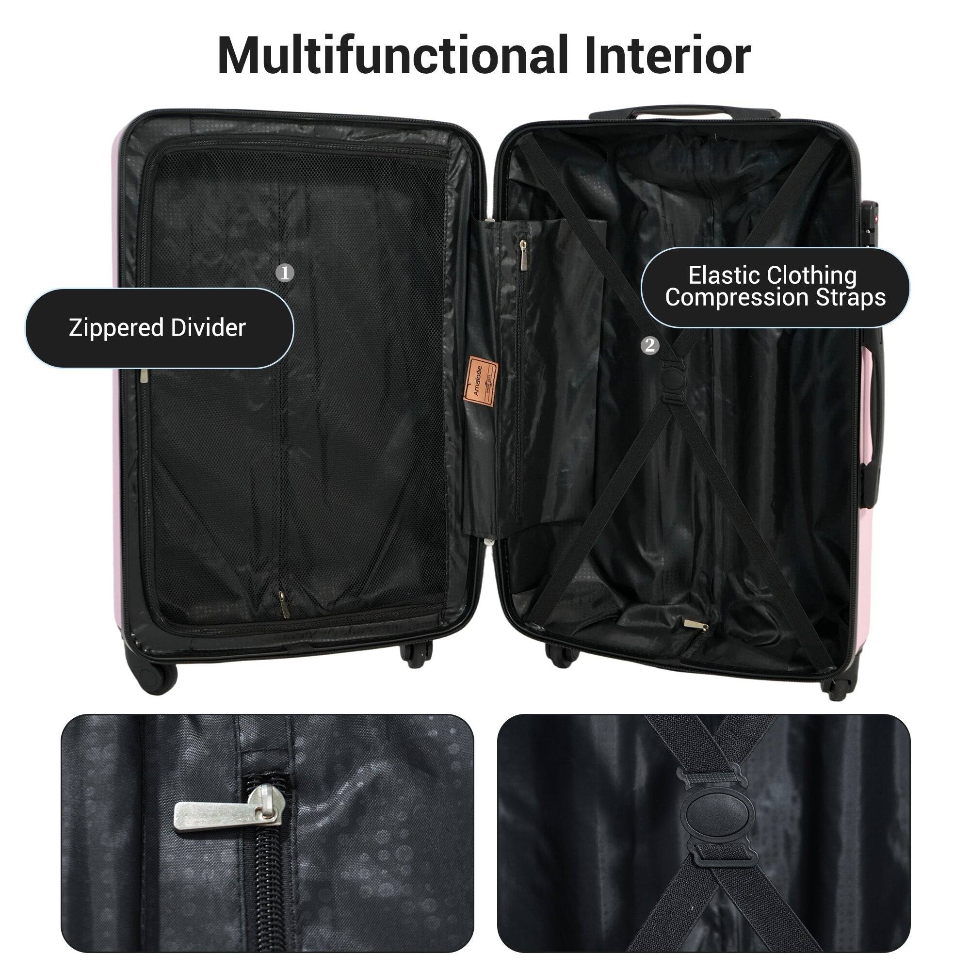 Multifunctional Interior

- Zippered Divider
- Elastic Clothing Compression Straps