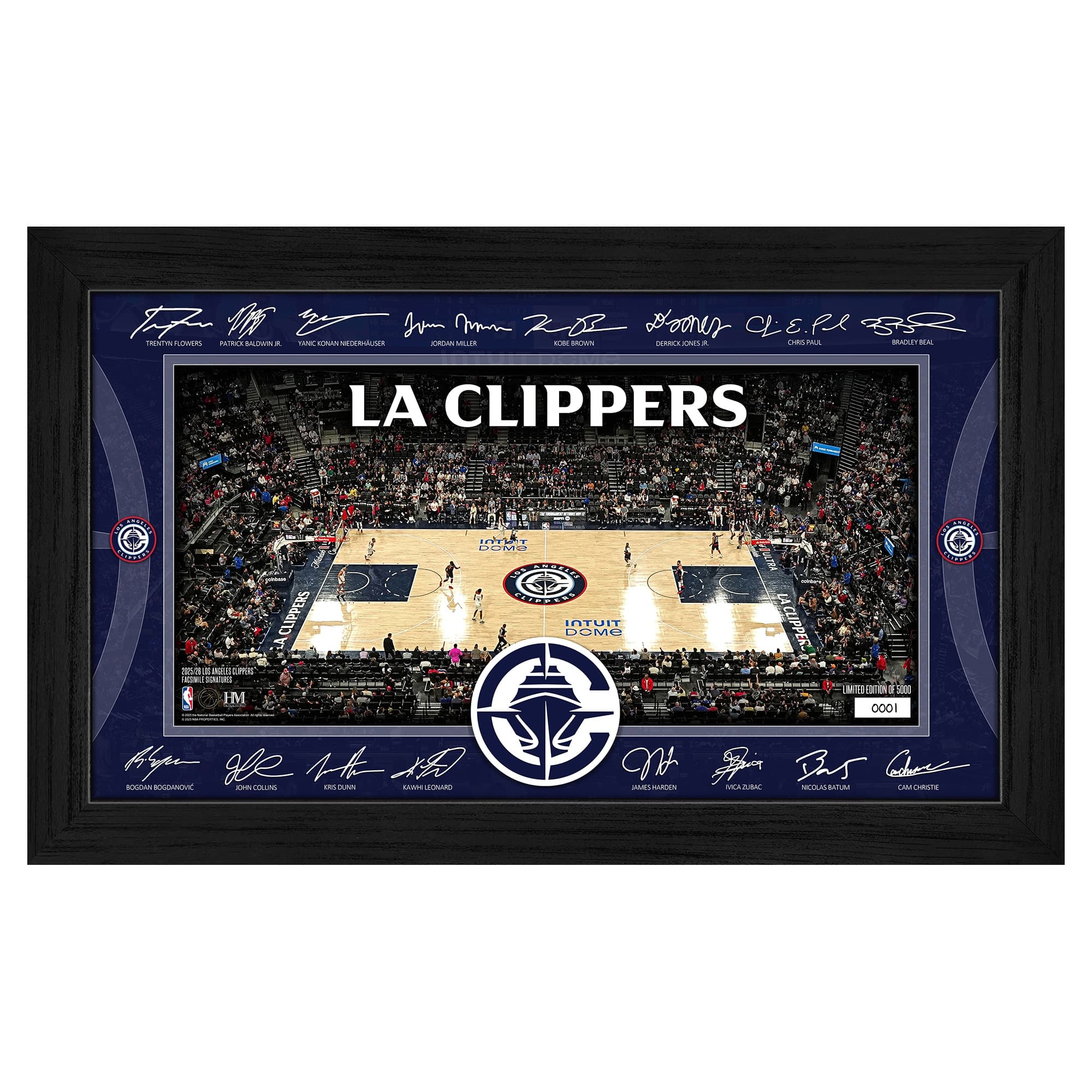 Highland Mint New York Knicks 2025 Signature Court Framed Picture