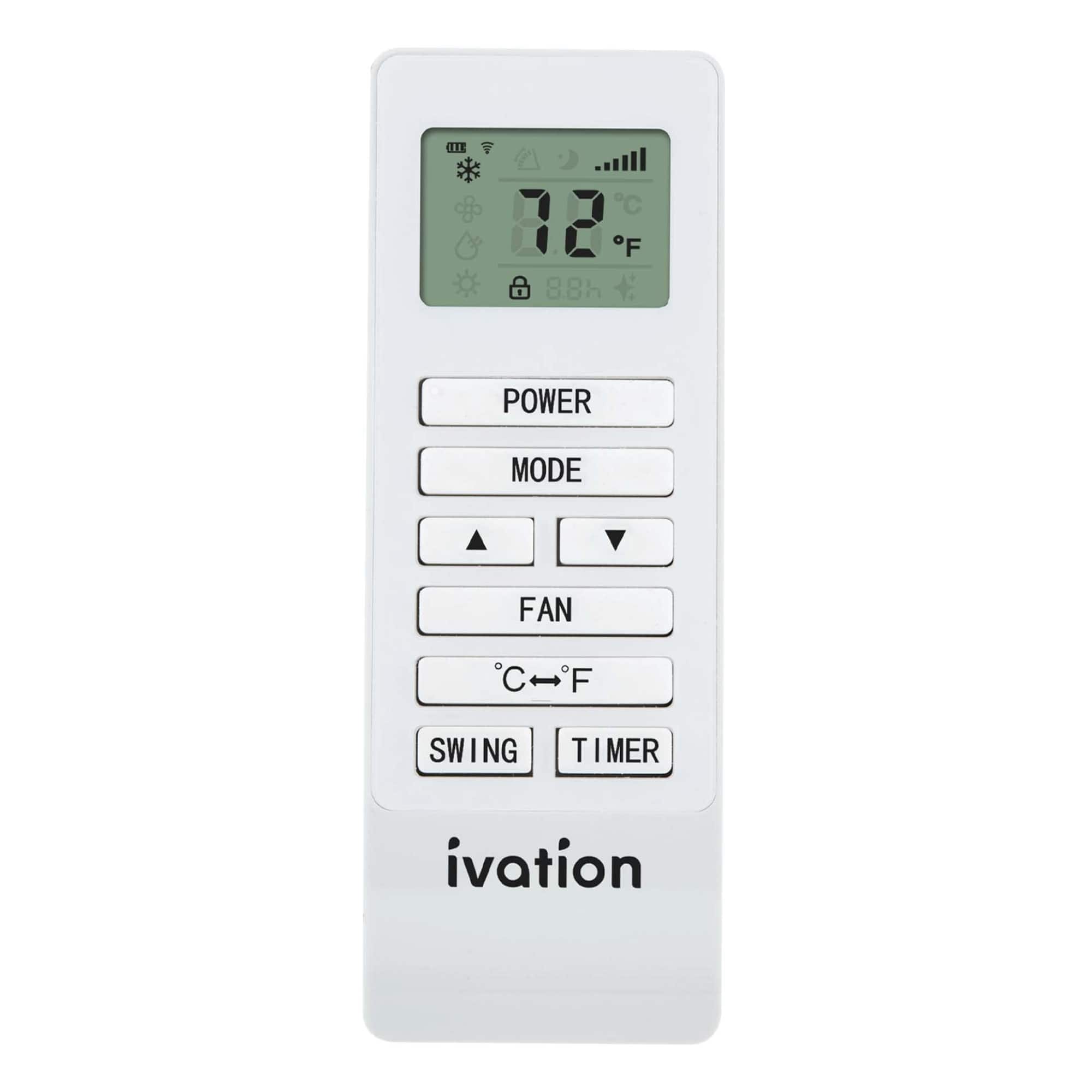 Ivation - Replacement Remote for IVAPACWIFI AC Units, Portable Air Conditioner Control - White