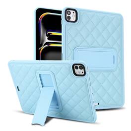 Dteck - Case for iPad Pro 13 Inch 2025 M5/ 2024 M4, Slim Elegant PU Leather Protective Cover with Kickstand - Blue