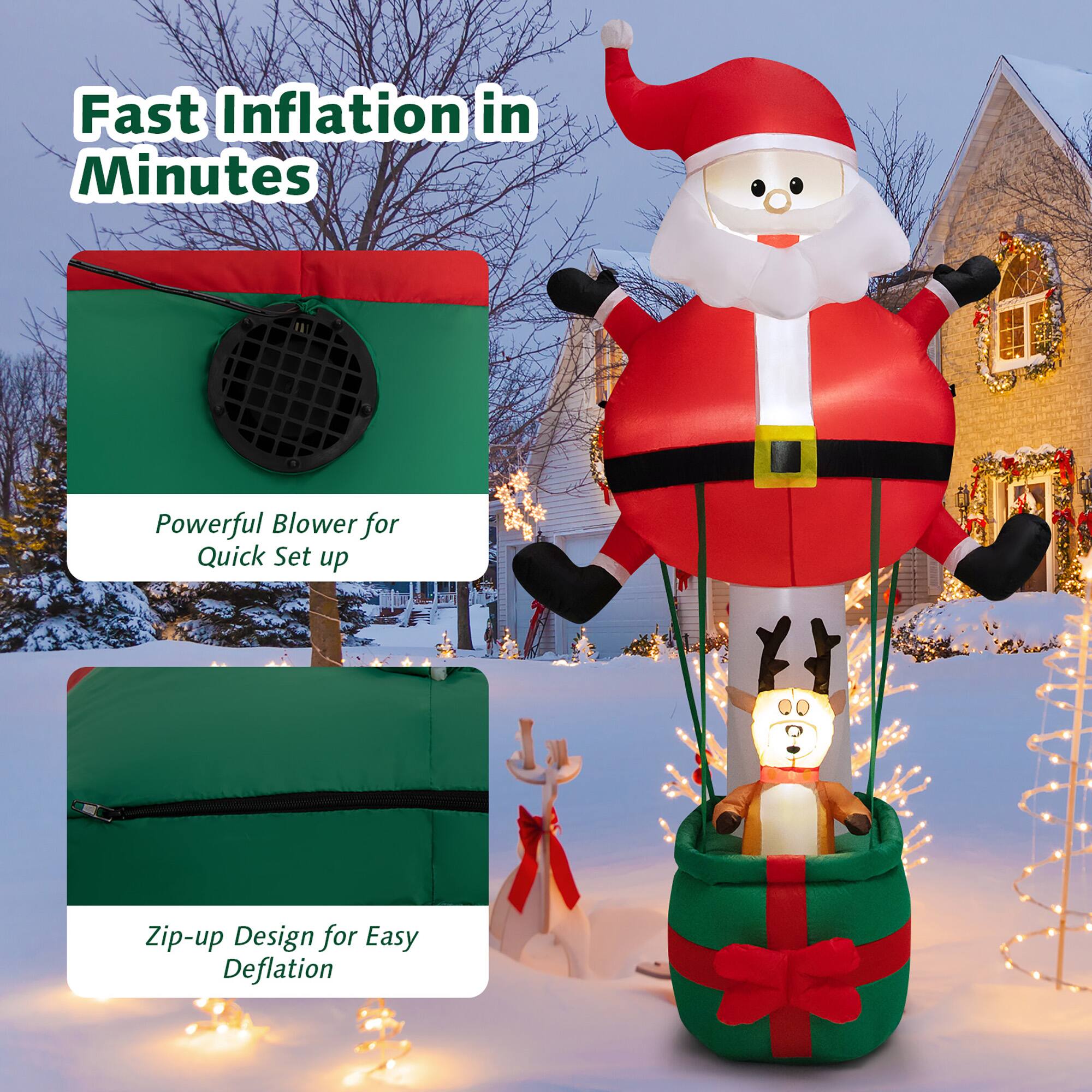Fast Inflation in Minutes

Powerful Blower for Quick Set up

Zip-up Design for Easy Deflation