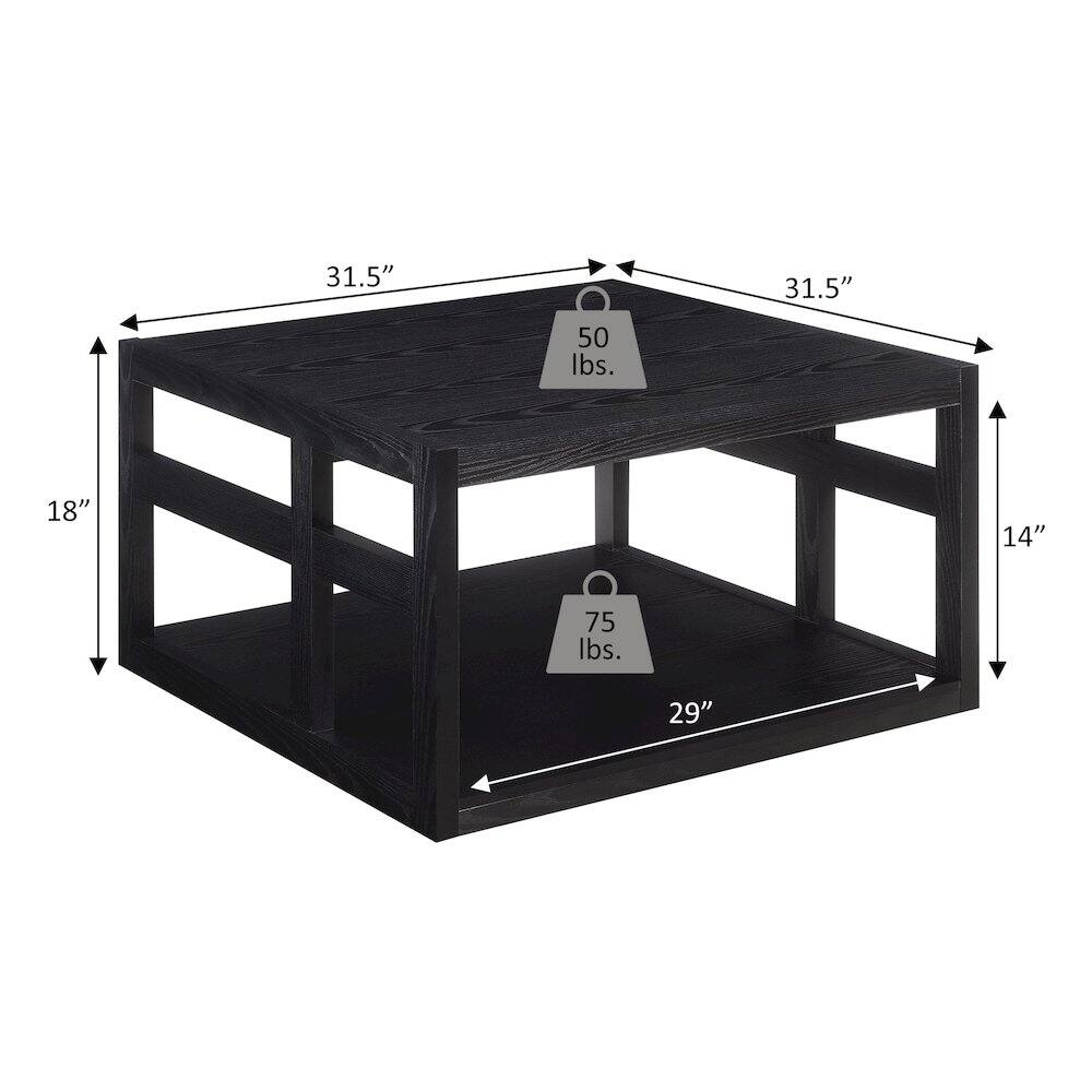 31.5" x 31.5" x 18" x 14"  
50 lbs.  
75 lbs.  
29"
