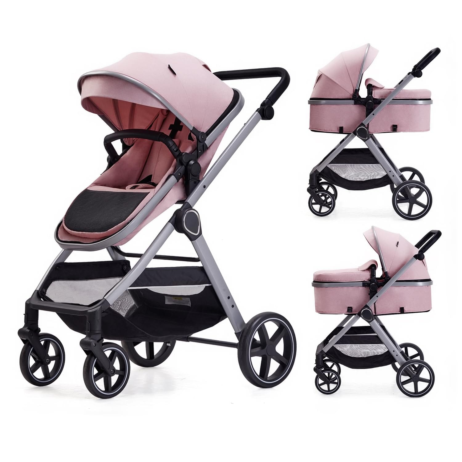 Reds Spade - 2 In 1 Convertible For 0 36 Months Old grey - Pink