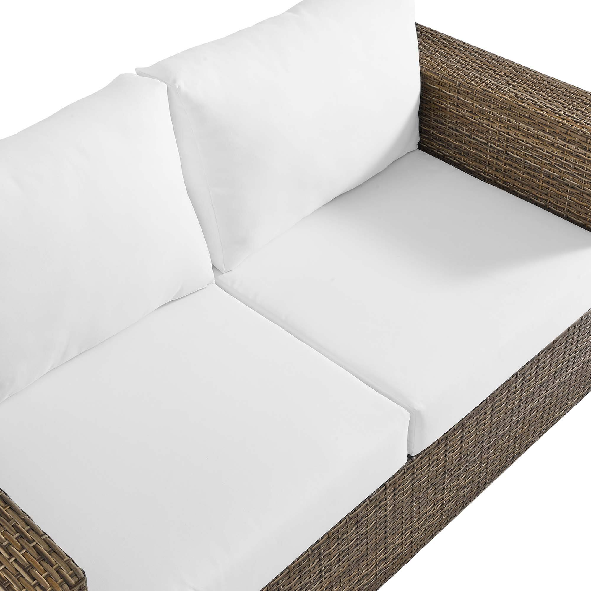Alt View 5. Modway - Convene Outdoor Patio Loveseat by Modway - Cappuccino White.