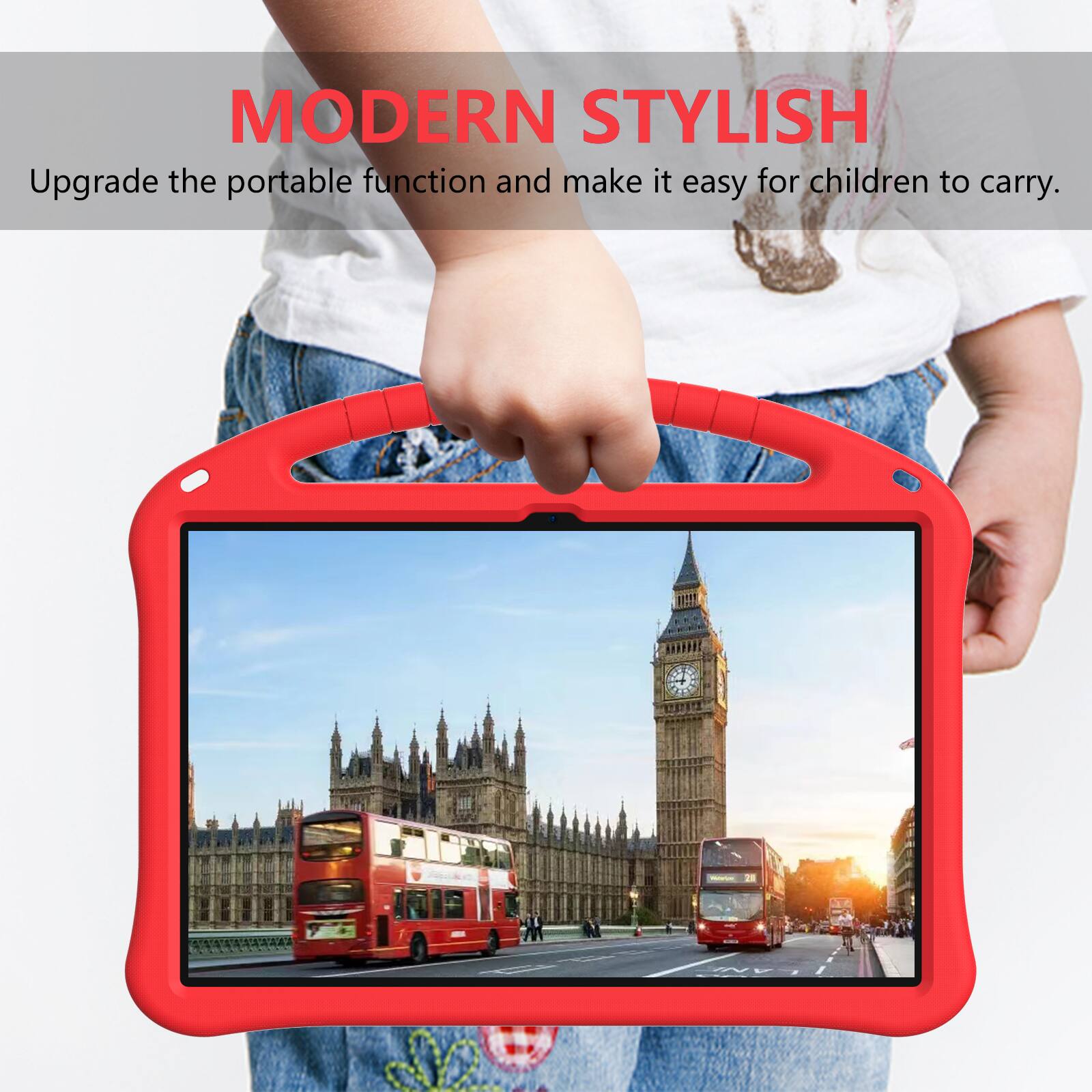 MODERN STYLISH  
Upgrade the portable function and make it easy for children to carry.