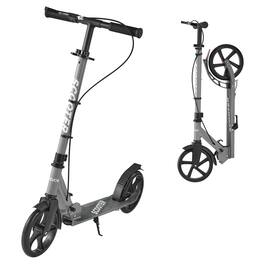 VEVOR - Kick Scooter for Kids Ages 8+, Teens & Adults, 2-Wheel Toddler Scooter with Adjustable Height Handlebar - Gray
