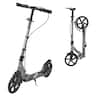 VEVOR - Kick Scooter for Kids Ages 8+, Teens & Adults, 2-Wheel Toddler Scooter with Adjustable Height Handlebar - Gray