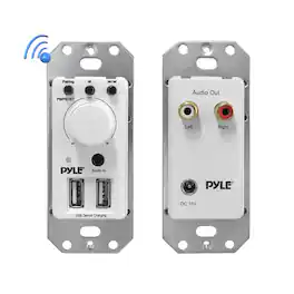 PYLE - In-Wall / Wall Plate Bluetooth Amplifier - White