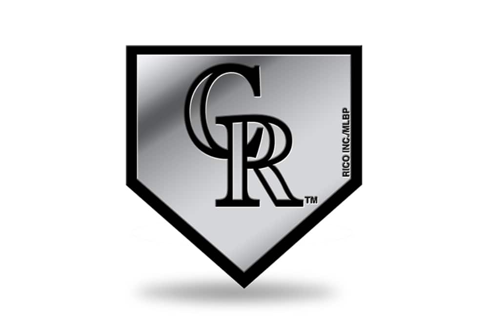 Rico Industries - Colorado Rockies MLB Logo Molded Self-Adhesive Auto Emblem - Multi