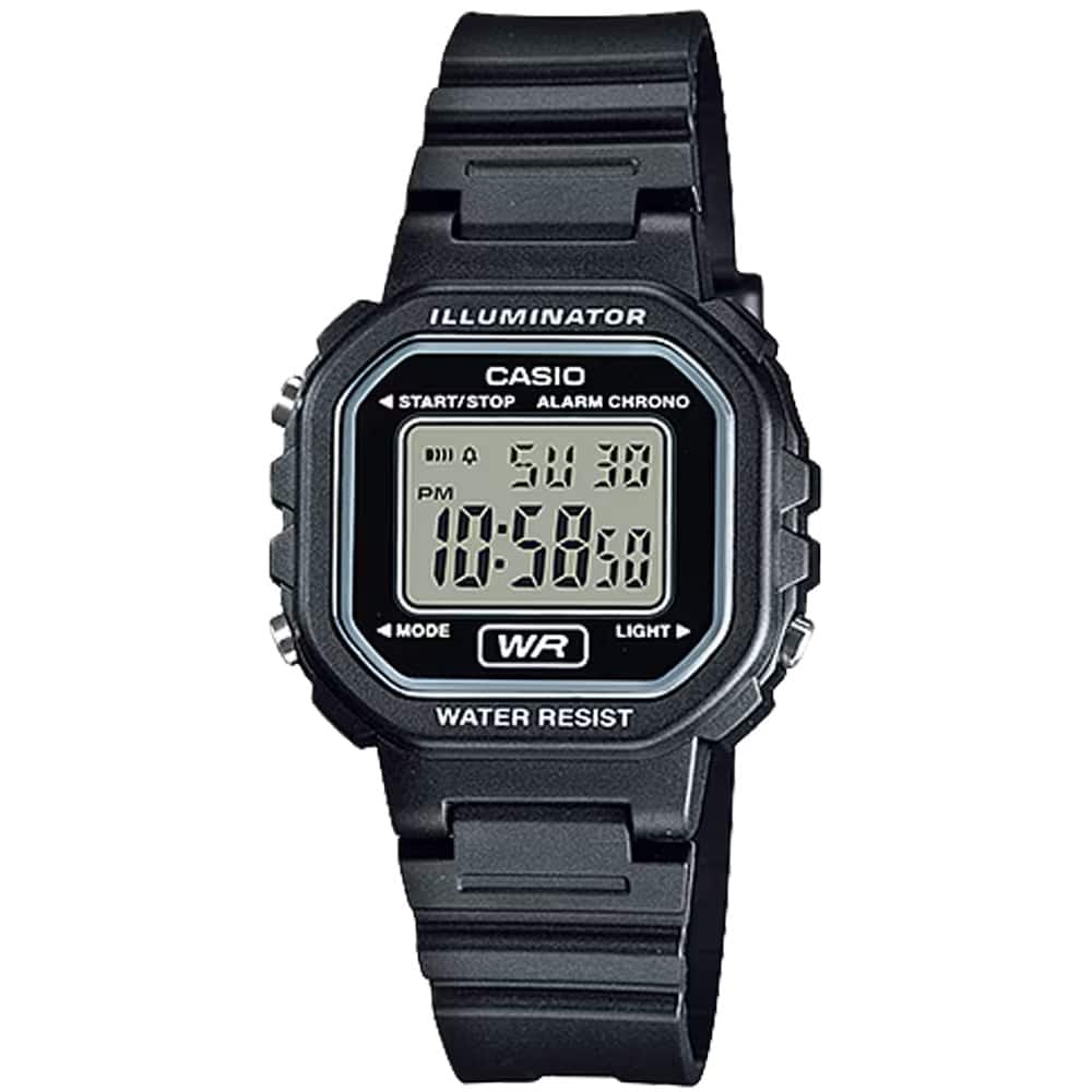Casio - Women's Illuminator Digital Watch with Resin Band - LA-20WH-1A - Black price history on PriceWatchPro