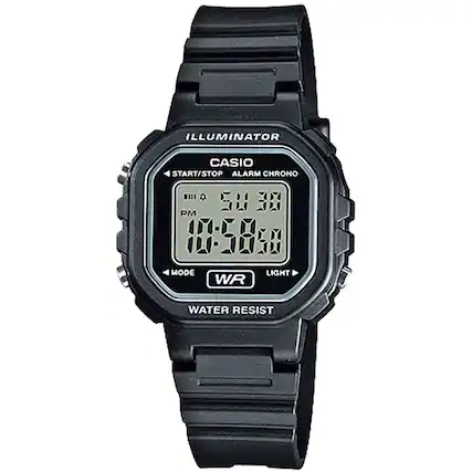 ILLUMINATOR
CASIO
ALARM CHRONO
START/STOP
ALARM
LIGHT
WR
WATER RESIST