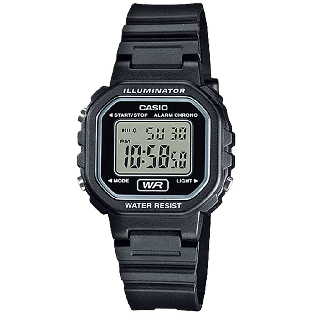 ILLUMINATOR  
CASIO  
ALARM CHRONO  
START/STOP  
ALARM  
LIGHT  
WR  
WATER RESIST