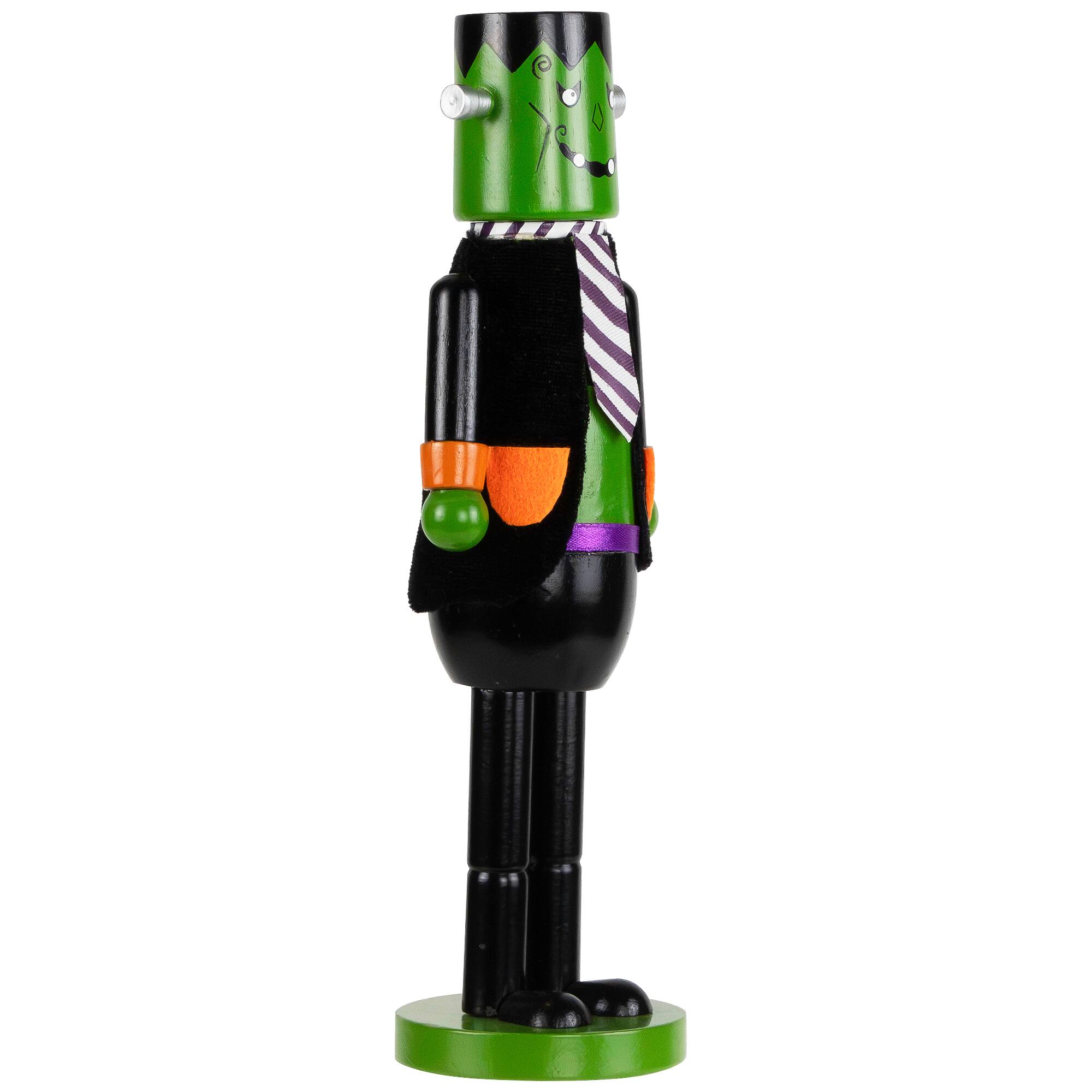 Alt View 7. Northlight - Frankenstein's Monster Halloween Nutcracker - 10.5" - Green and Black - Black.