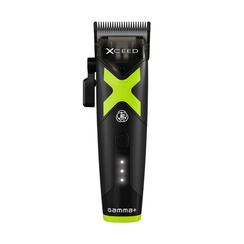 Gamma+ - XCeed Professional Hair Clipper for Men, Cordless Barber Clippers with Adjustable Blades, USB-C Charging - Multi