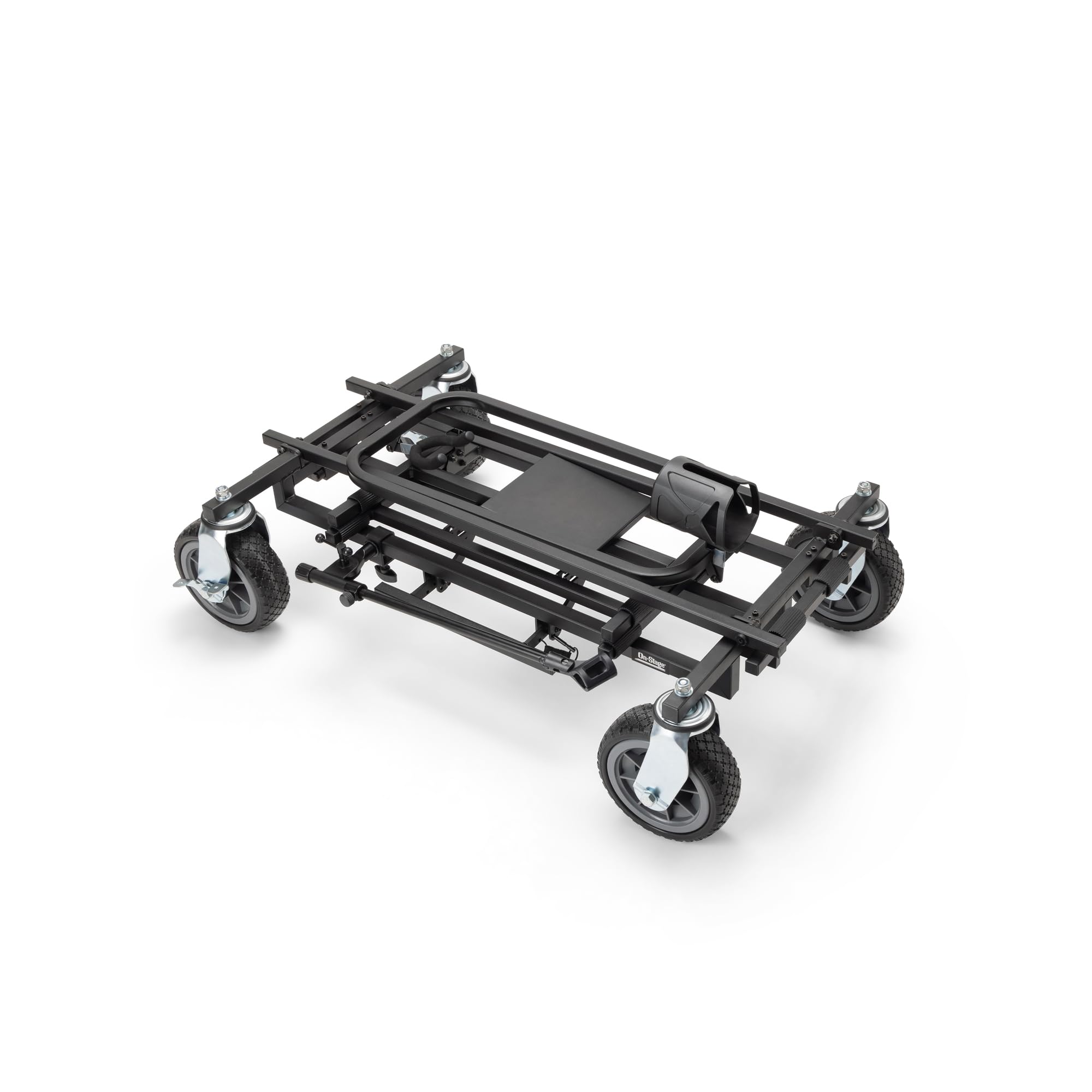 Alt View 4. On Stage Stands - On-Stage GUV8000 Guitar Utility Vehicle (Rolling Cart, Portable Stage Setup, Guitar-Amplifier Rig, Amp Dolly, 300 lb - Black.