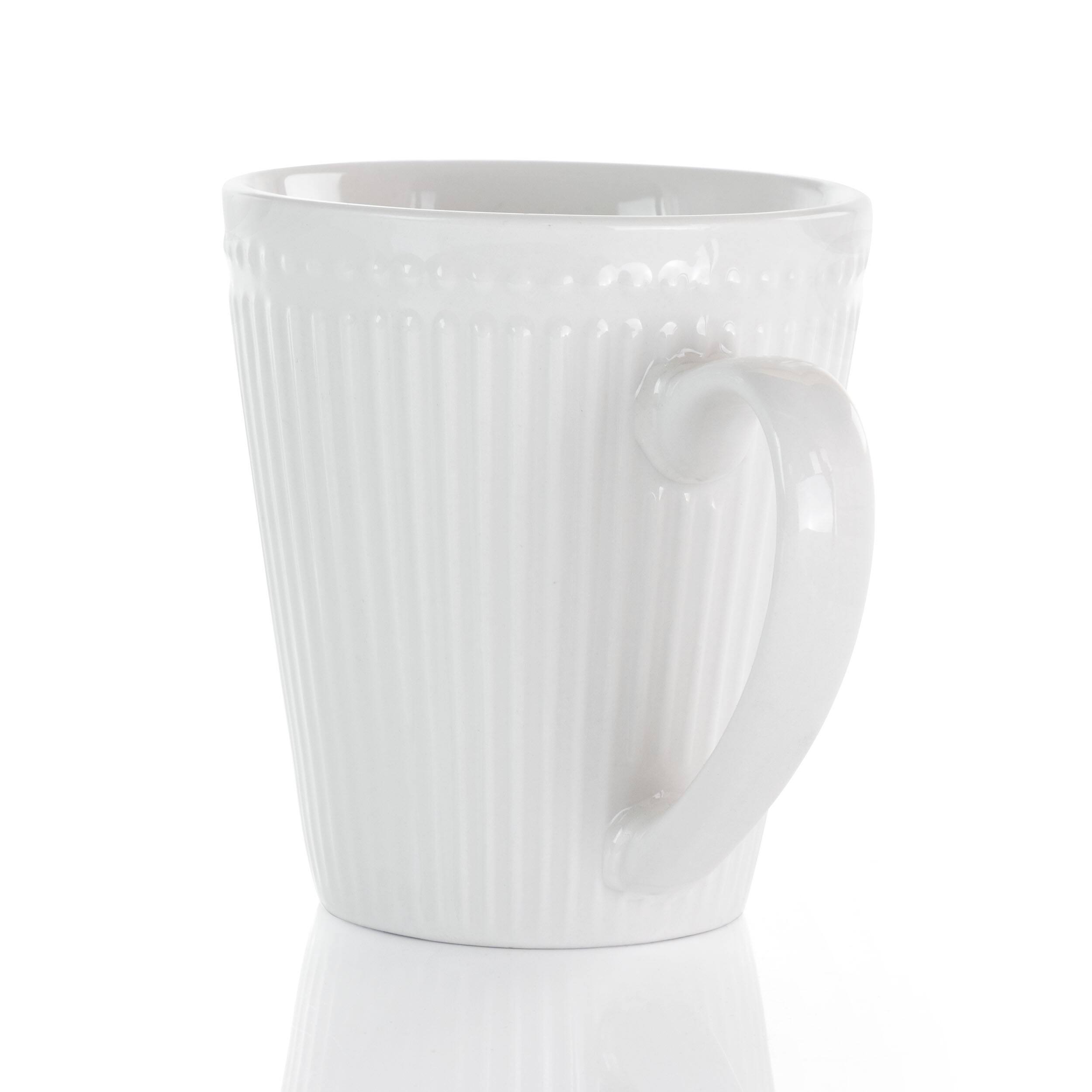 Alt View 8. Elama - Elama Madeline 12 Piece Porcelain Mug Set in White - White.