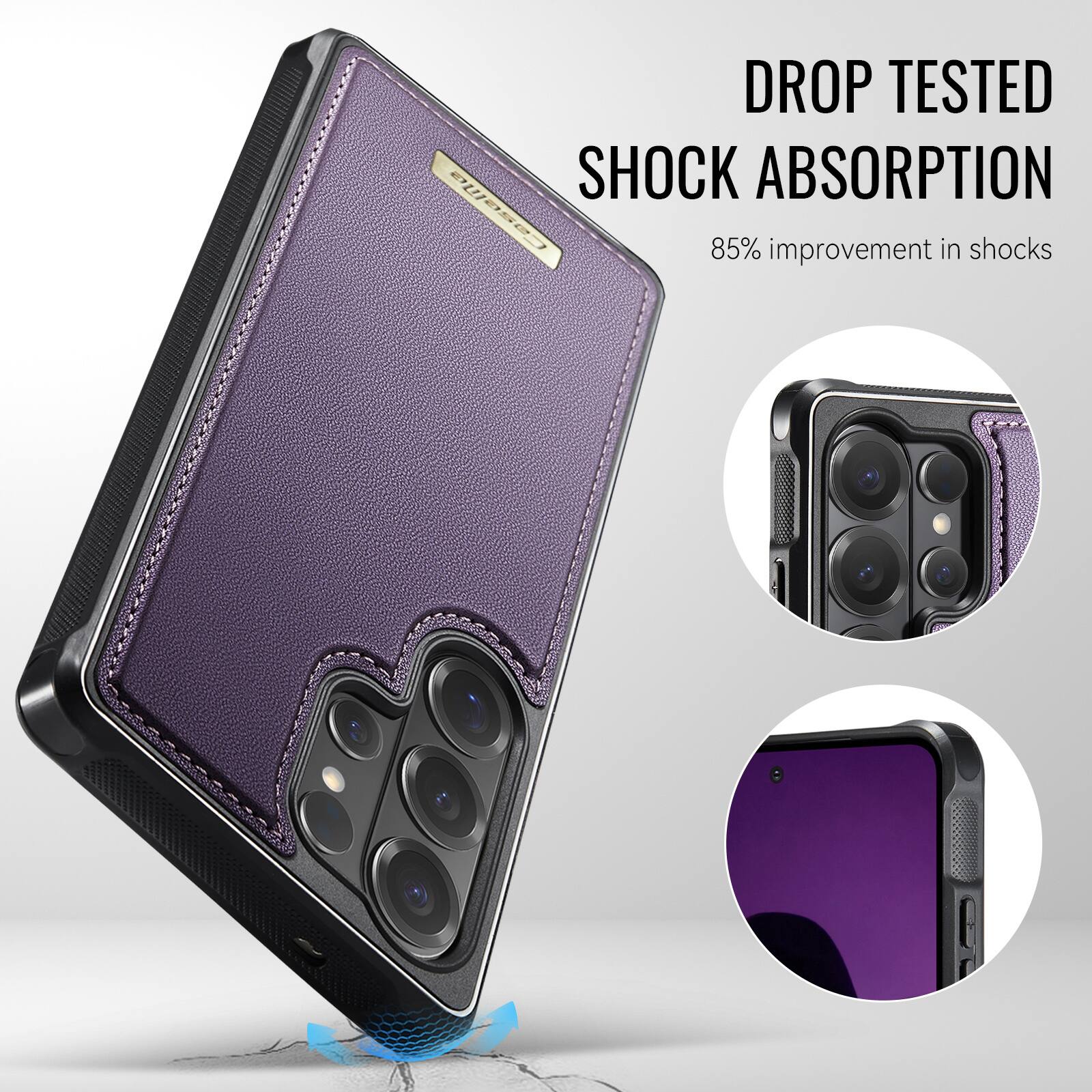 DROP TESTED  
SHOCK ABSORPTION  
85% improvement in shocks