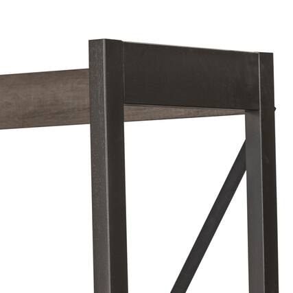Front. Liberty Furniture Industries - Tanners Creek Desk and Bookcase Set in Graystone - Gray.