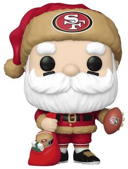 Funko - POP! NFL: 49ers - Santa - COLLECTIBLES - Multicolor