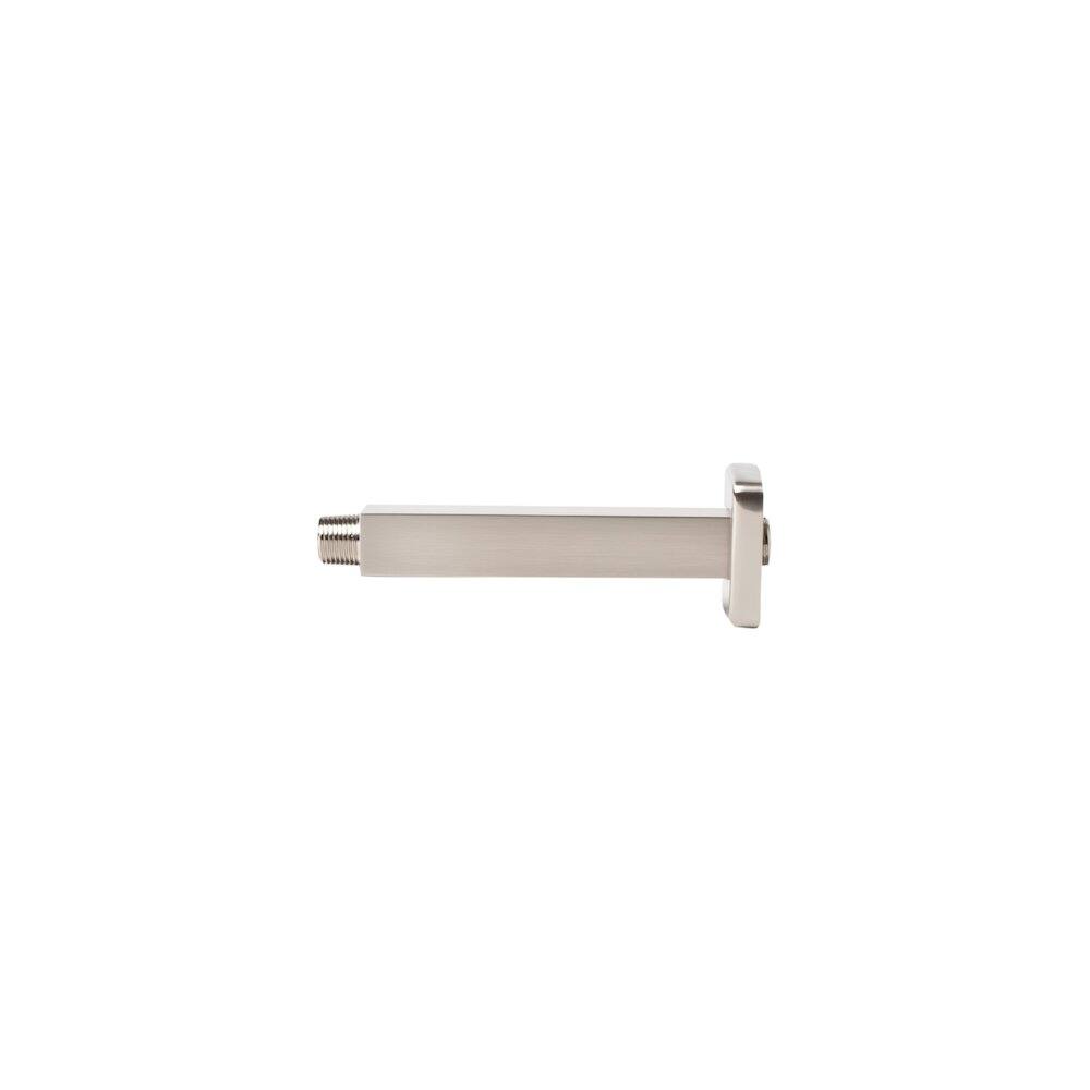 Left. Alfi - Brushed Nickel 6" Square Ceiling Shower Arm - Black.